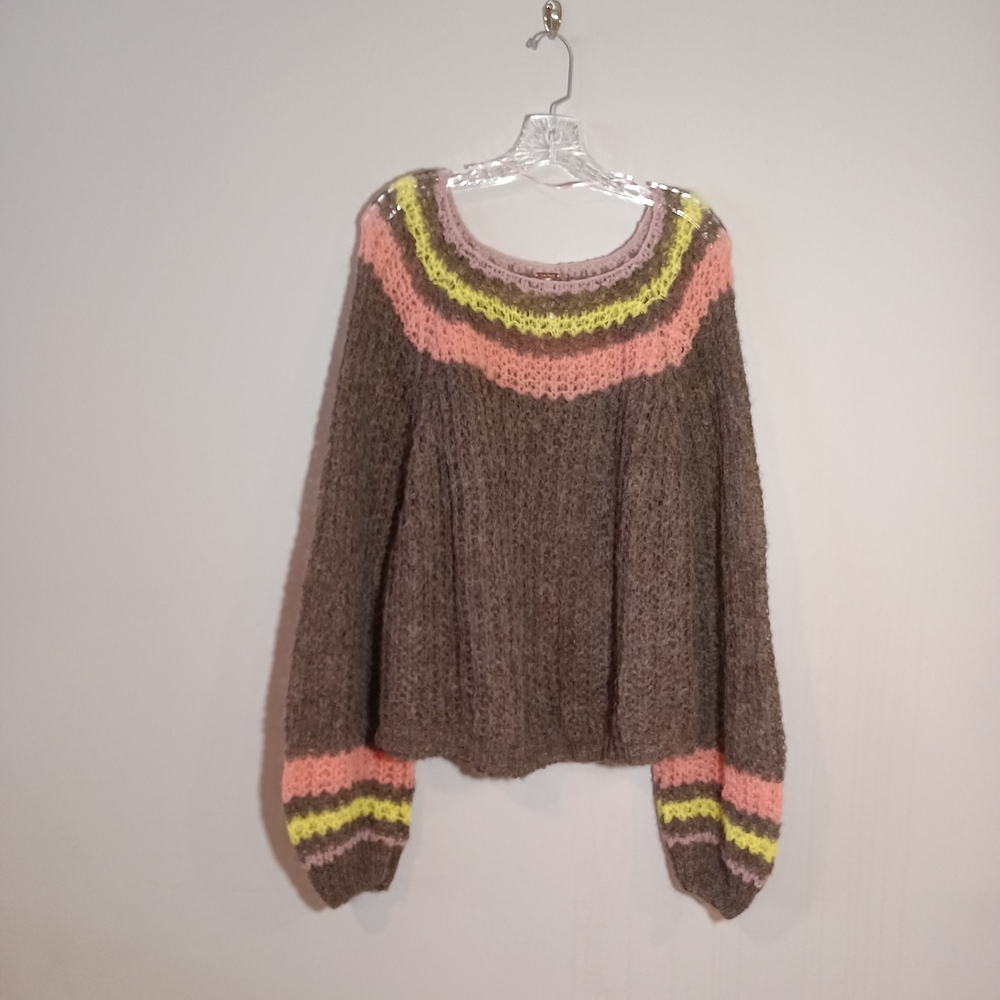 Free People Reach for the Stars Sweater Size M Alpca Blend - Picture 2 of 7
